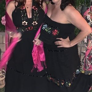Halloween Mexican embroidered gorgeous dress
